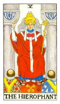 教皇 The Hierophant 塔罗牌牌面