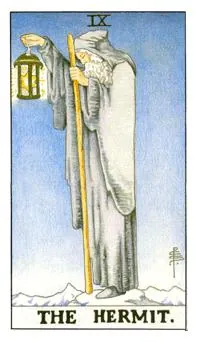 隐士 The Hermit 塔罗牌牌面