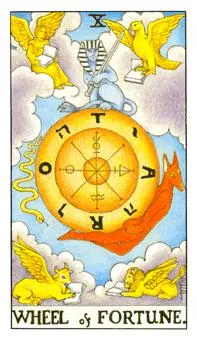 命运之轮 Wheel of Fortune 塔罗牌牌面