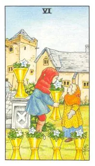 圣杯六 Six of Cups 塔罗牌牌面