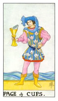 圣杯侍从 Page of Cups 塔罗牌牌面
